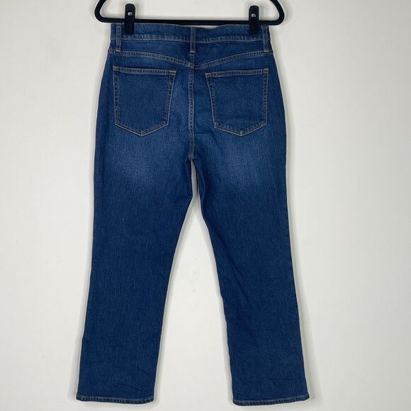 J. Crew 2022 Mid-Rise Flare Crop Button Fly All-Day Stretch Jean Women's Size 28 - Picture 2 of 10